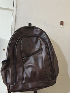 Brown Leather Backpack