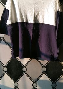 Blue &amp; White Oversized T-shirt