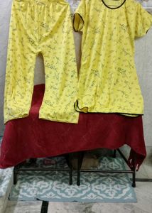 Floral Night Suit Set