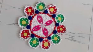 Handmade Rangoli Decoration
