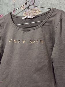 Casual Olive Green fitted Top