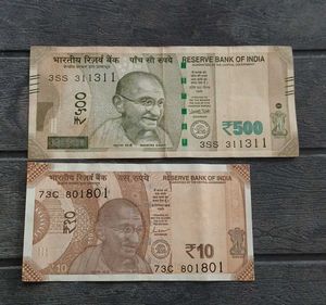 Vip & Semi Vips Number Hundred and Ten Rs Note