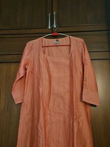 FAB india Elegant Peach Kurta