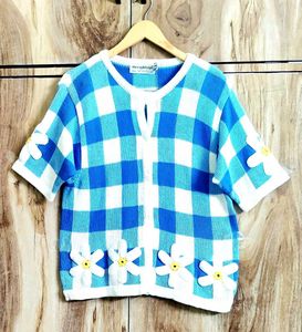 Blue Designer Sweater Size-38