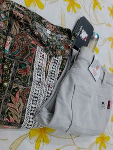 Stylish Printed Kurti with Pants