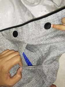 Gray Mandarin Collar Vest