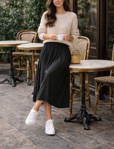 Black Midi Skirt