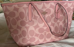 Coach - Pink Monogram Tote