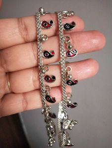 Tarnish Free Silver Plated Anklets