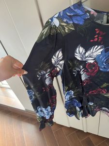 Zara Print Peplum Top, Used Only Once