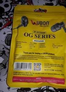 NEW UBON HEAD PHONE