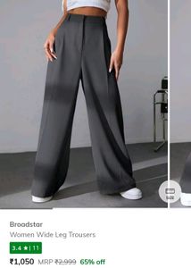 Women&#39;s Relaxed Korean Front Pleated Pant