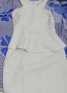 Mint Peplum Dress