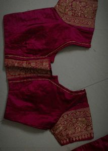 Banarasi Silk Saree - Elegant Pink &amp; Gold