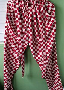 Women Pant Chess Board Design