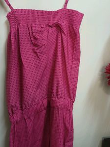 Pink Polka Dot Romper
