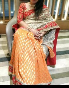 Boutique Piece Heavy Designer Saree with Pure Fabric .