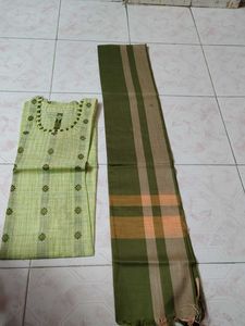 Green Kurta  Set