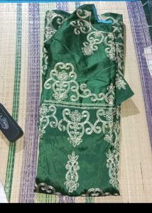 Green Dress Material