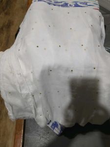 White Embellished Dupatta