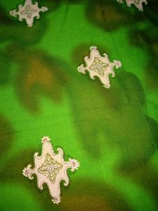 Green Patterned Ethnic Saree