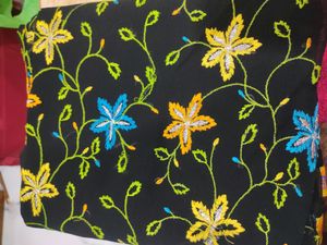 Beautiful Siffon Saree Thread Work