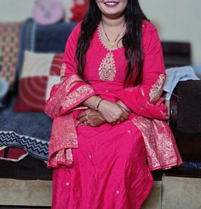 Beautiful Rani Colour Kurti Set