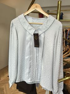 Satin Silver Softest Blouse