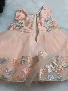 Prity Peach Dress