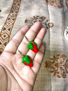 Unique Handmade Strawberry Earrings
