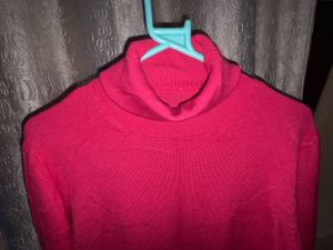 Fuchsia Turtleneck.