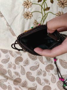 Beaded Sling Mini Purse