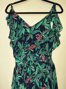 Green Preety Long Dress