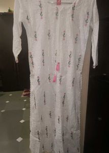 Embroidered White Top