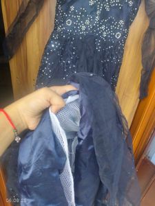 Elegant Navy Blue Ethnic Gown