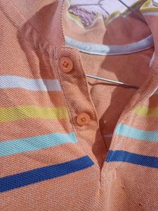 Orange polo t shirt
