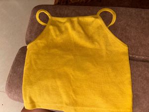 Mustard Sleeveless Tank Top