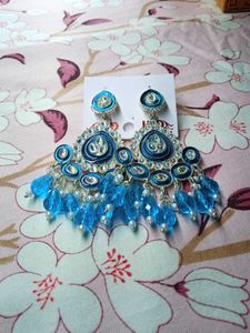 Stylish  sky blue Dangle Earrings