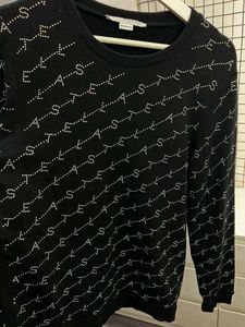 stellamccartney crystals monogram Sweatshirt