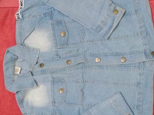 Light Blue Denim Jacket For Women