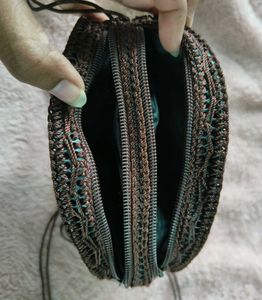 Coconut Shell Beaded Sling Bag