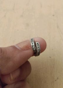 Sparkling Silver Tone Hoop Earrings
