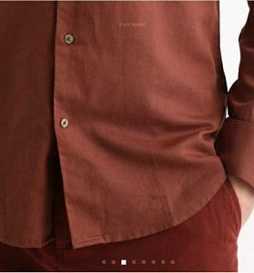 NEW RARE RABBIT LINUX Rust Regular Fit Shirt