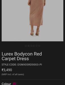Lurex Bodycon red Carpet Dress