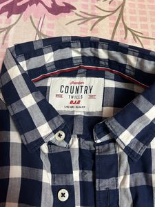 Navy Blue L 42 Slim Fit Shirt