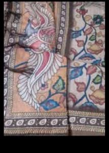 Tussar Kalamkari Saree
