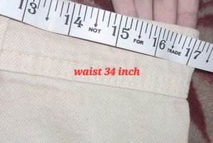 Beige Wed Leg Jeans