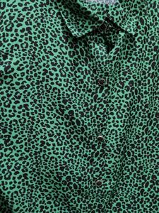 Zara Green Leopard Print Coord Set