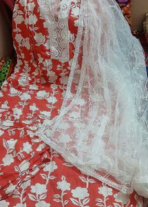 Kurta Pant Set With Dupatta