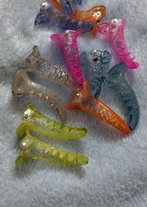 Colorful Hair Claw Clips Pack Of 12